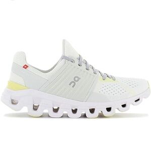 On cloud running helion white and yellow sneakers size 10.5
